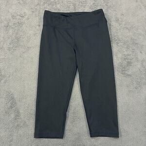 DSG Black Cropped Capri Leggings Activewear Athletic Pants Kids Girls Size Small